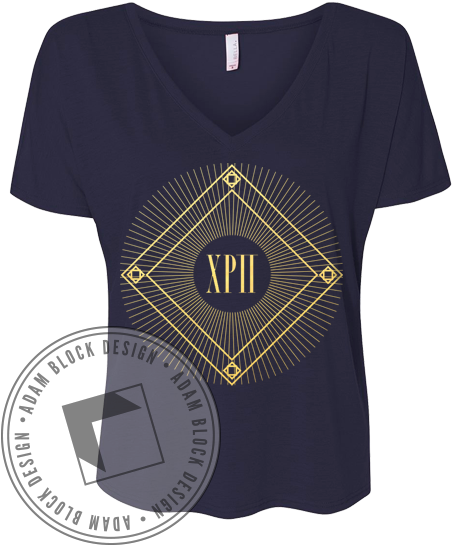 Chi Rho Pi Spirits Are High Tee - Golden Ticket Bid Day (464x585), Png Download
