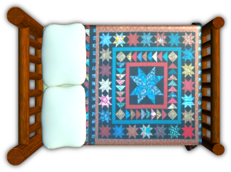 Top Down Bed D&d (470x353), Png Download