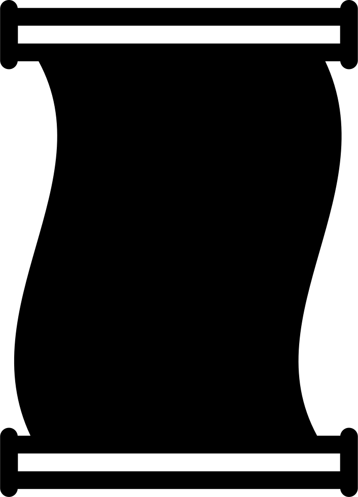Ancient Paper Scroll Outline - History (706x980), Png Download