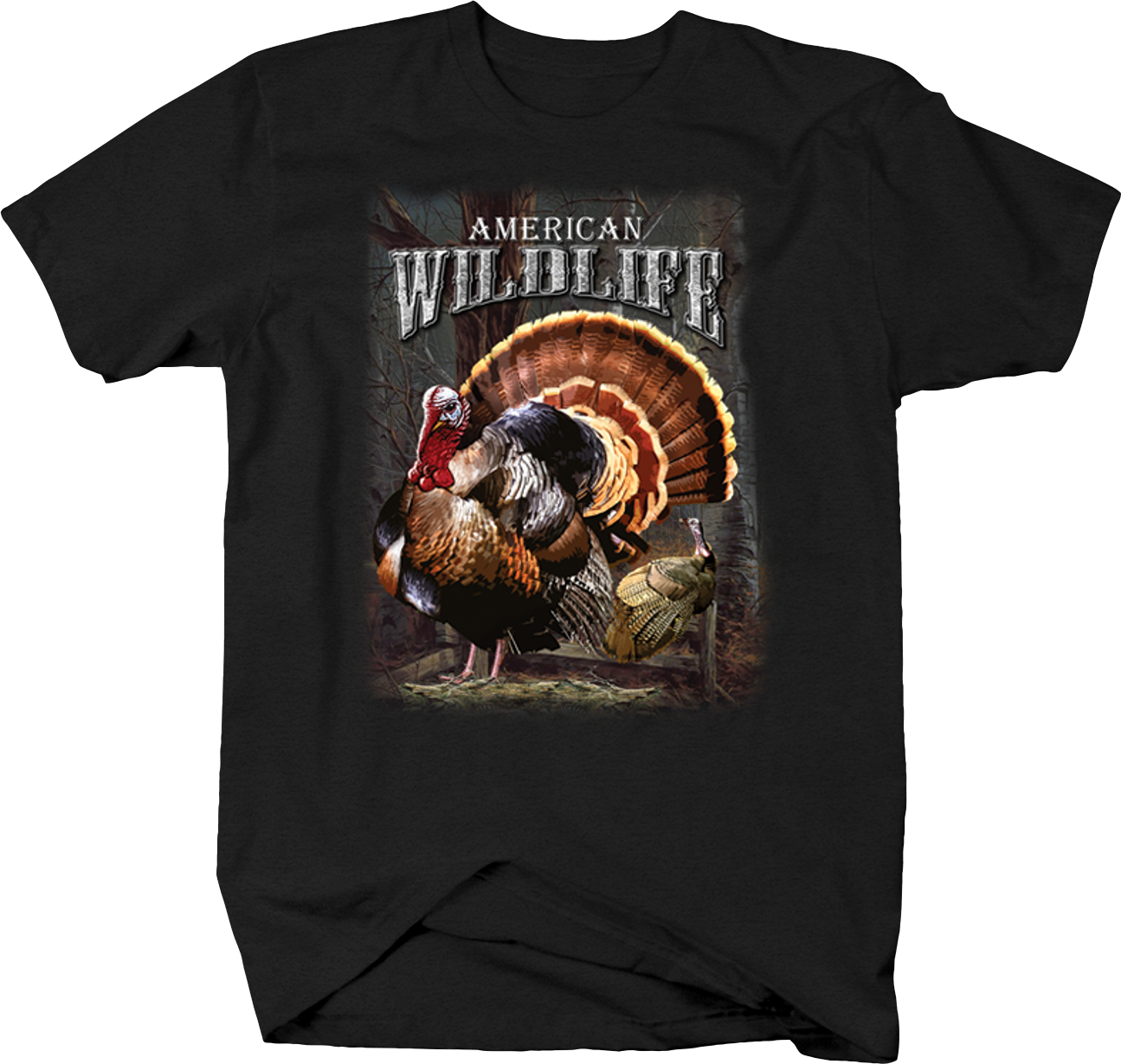 American Wildlife Large Wild Turkey Hunting Nature - American Classic Ford Thunderbird T-bird Vintage Car (1295x1229), Png Download