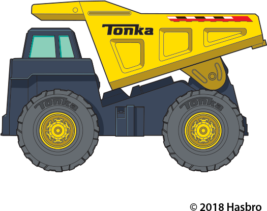 Shindigz 4 Ft. 8 In. Tonka Yellow Dump Truck Standee (600x600), Png Download