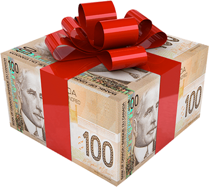 Gift Pack Cartoon Icon Transpa Png Svg Vector - Money (1081x660), Png Download