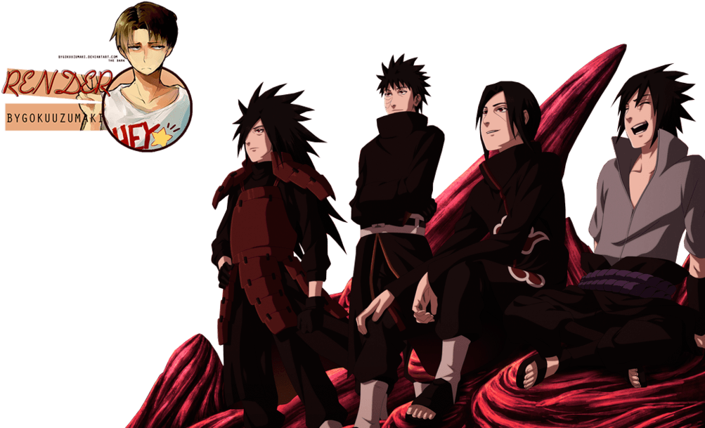 Render Uchiha Clan By Bygokuuzumaki On Deviantart - Download Gambar Clan Uchiha (1024x617), Png Download