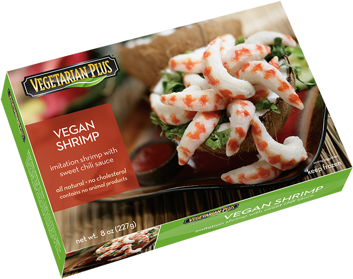 Vegan Shrimp - Vegetarian Plus (800x664), Png Download