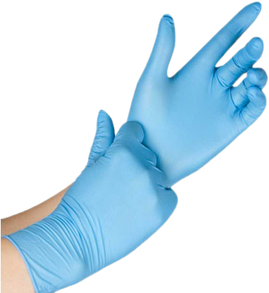Nitrile Gloves Non-sterile, Finger Textured, Powder - Sunnycare #8201 1000/1cases Blue Color Nitrile Medical (425x425), Png Download