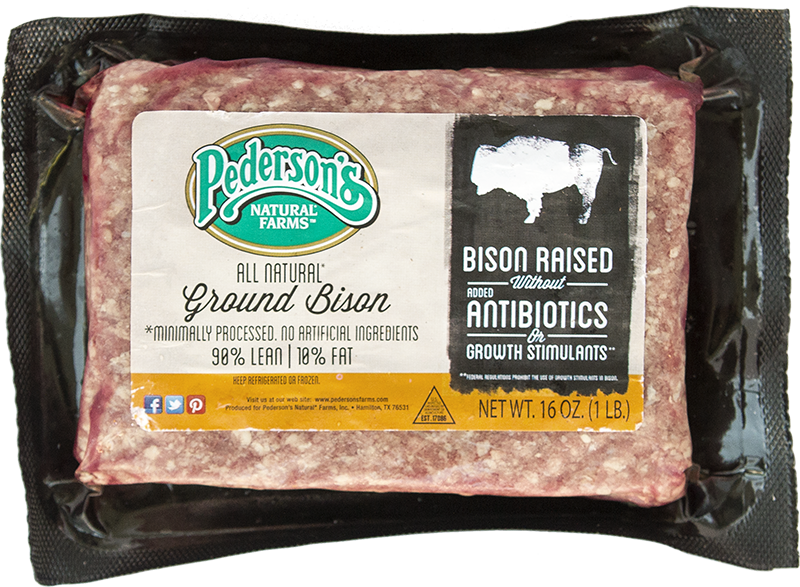 All Natural Ground Bison - Pederson Natural Farms Inc. (800x587), Png Download