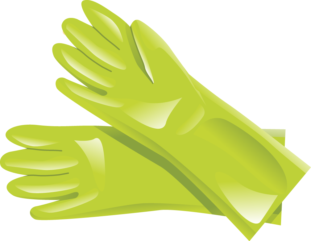 Garden Gloves Clip Art - Garden Gloves Clipart Png (1008x781), Png Download