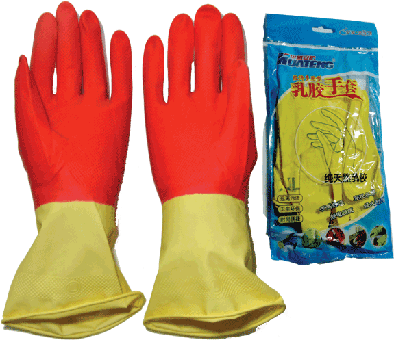 Rubber Gloves - Leather (600x496), Png Download