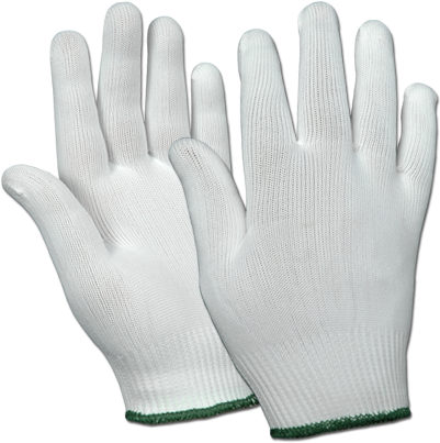Nylon / Rubber Gloves - Nylon Glove (450x450), Png Download