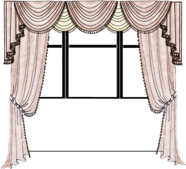 Painting Curtains, Window Curtains, Curtain Hardware, - Curtain (658x704), Png Download