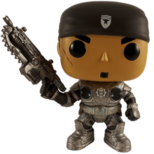 Funko Marcus Fenix Con Lancer - Pop Marcus Fenix: Gears Of War #112 - Funko (324x400), Png Download