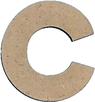 Wood Letters - ''c'' - Letter (458x458), Png Download