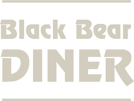 Black Bear Footer Logo - Black Bear Diner Logo (600x469), Png Download