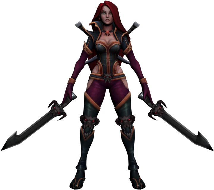 Download Zip Archive - League Of Legends Katarina Models (750x650), Png Download