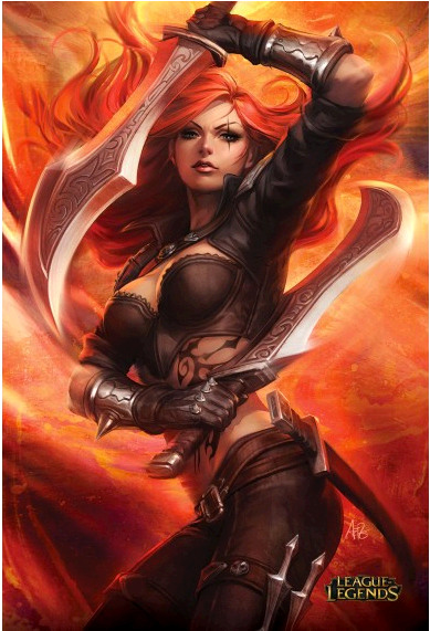 Katarina - League Of Legends Katarina Poster (570x570), Png Download