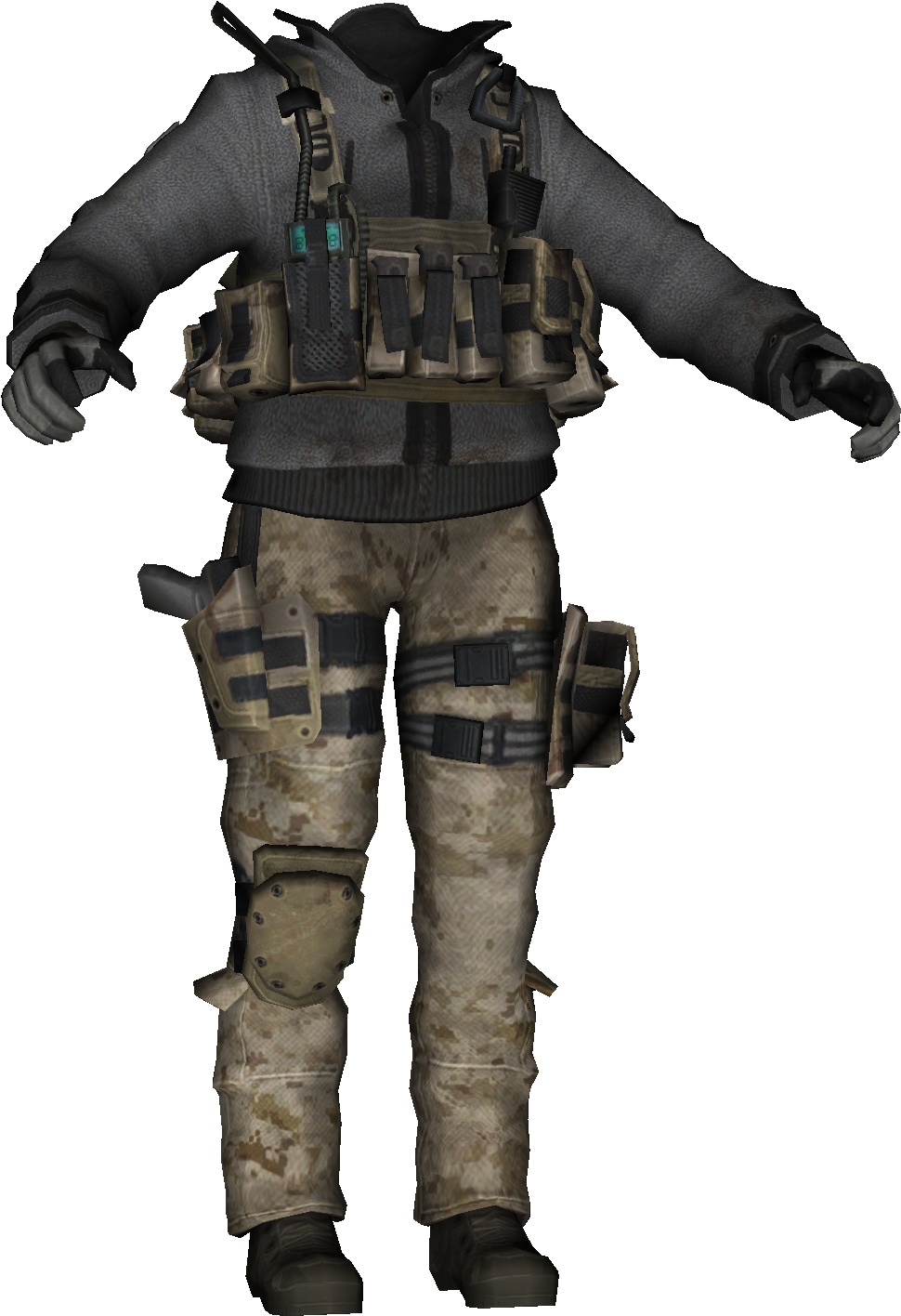 Modern Warfare Remastered Juggernaut - Task Force 141 Soldier (981x1484), Png Download