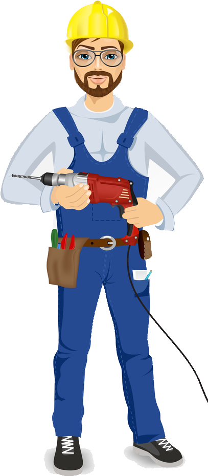 Handyman Special - Bargain Fixer-upper - Vector Graphics (419x951), Png Download