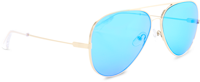 Blue Mirror "fog Cutter" Aviator Sunglasses - Aviator Sunglasses (722x483), Png Download