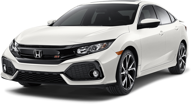 2018 Honda Civic Si Sedan - Honda Civic Si 2017 White (750x350), Png Download