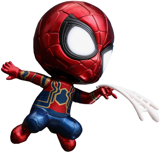 Infinity War - Marvel Infinity War Spider Man Q 版 (680x641), Png Download