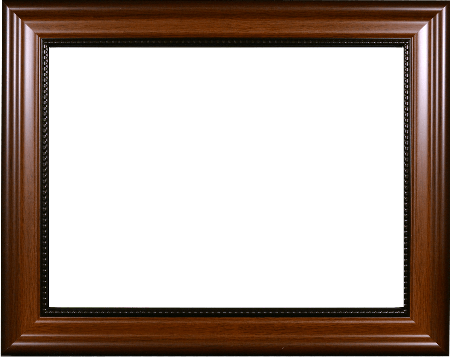 Walnut With Bead Certificate Frame Made At Wyman Frame - Vintage Frame (1561x1238), Png Download
