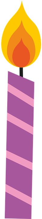 Imagen De Una Vela De Cumpleaños (360x720), Png Download