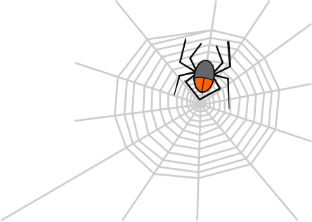 Background Design Spider Web (444x316), Png Download