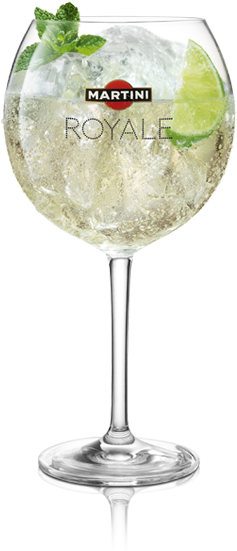 Martini Royale Bianco Is A Blend Of 50% Martini Bianco, - Martini Bianco Royale (300x550), Png Download