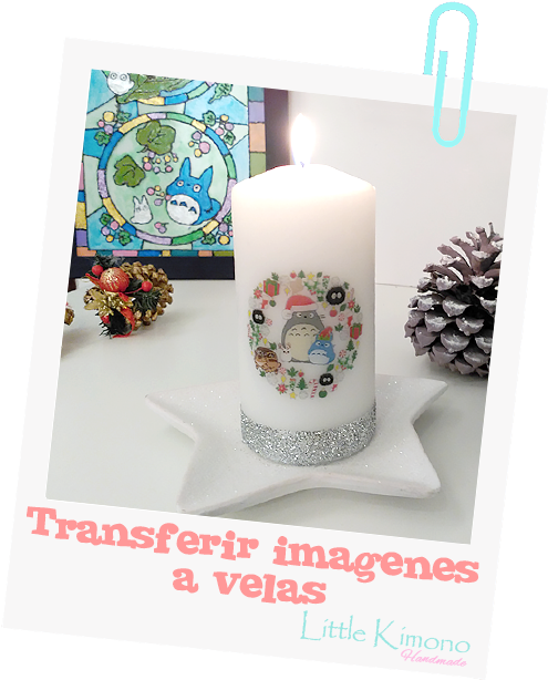Decorar Velas Con Transferencia De Imagen Totoro - Craft (630x626), Png Download