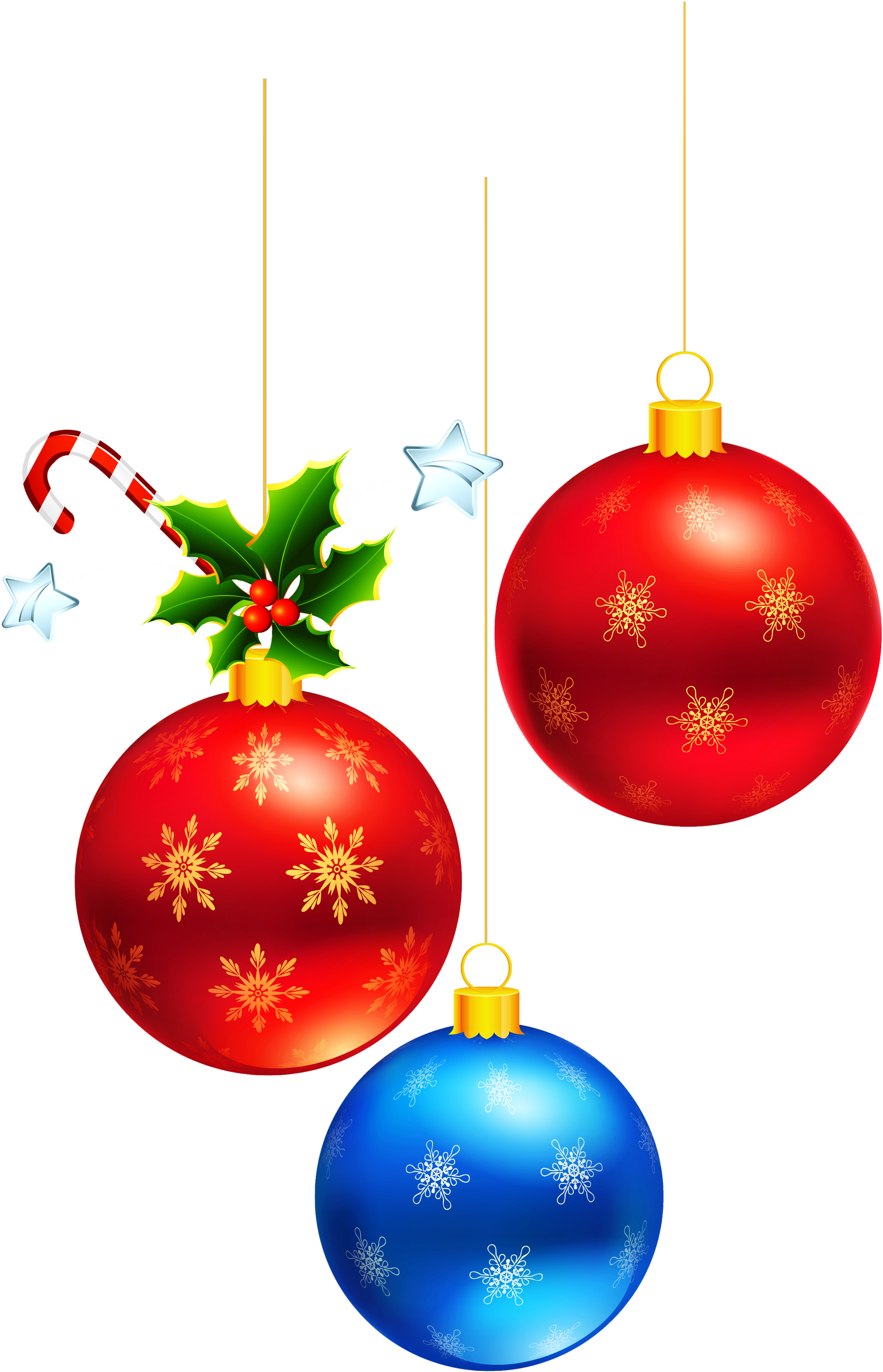 Hanging Christmas Ornament Png Transparent Download - Christmas Balls Clipart Transparent (2007x3000), Png Download