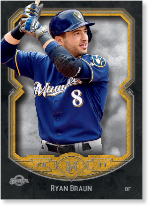 Ryan Braun 2017 Topps Museum Collection Base Poster - Baseball Player (500x500), Png Download