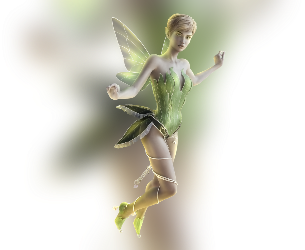 Color Palette Ideas From Mythical Creature Figurine - Fairy (700x500), Png Download