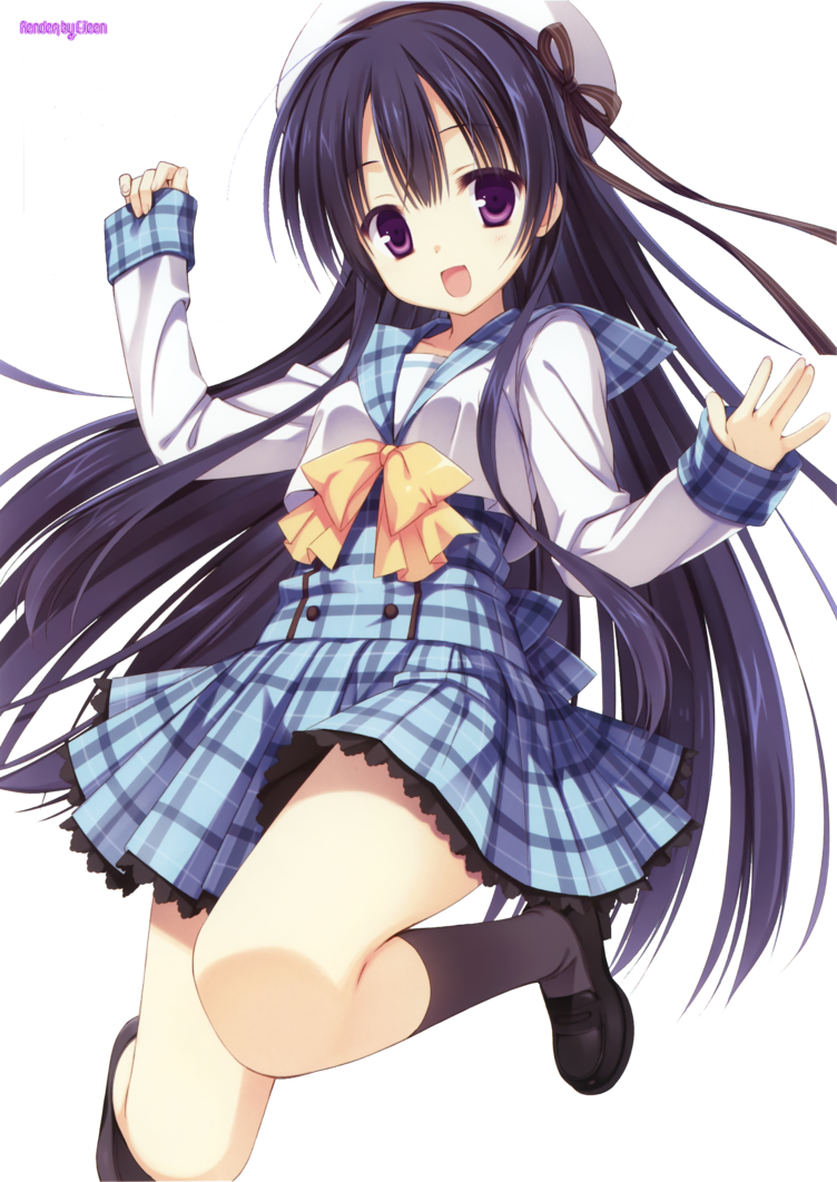 Thumbnail - Anime Girl School Kawaii (752x1062), Png Download