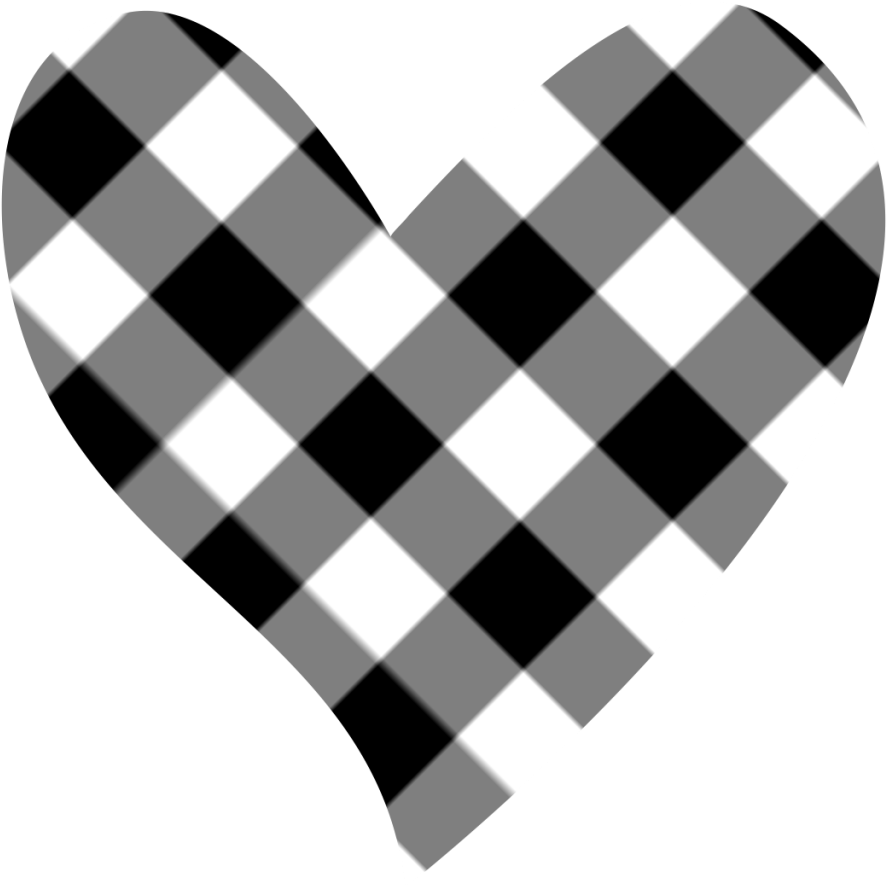 Parent Directory - Black And White Hearts (1024x1024), Png Download