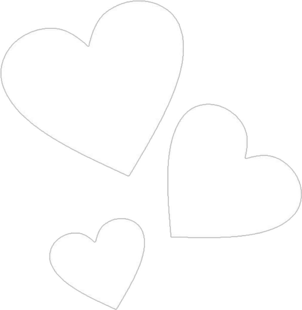 White Hearts Heart Whitehearts Whiteheart Love Sweet - Overlays Amino (1024x1055), Png Download