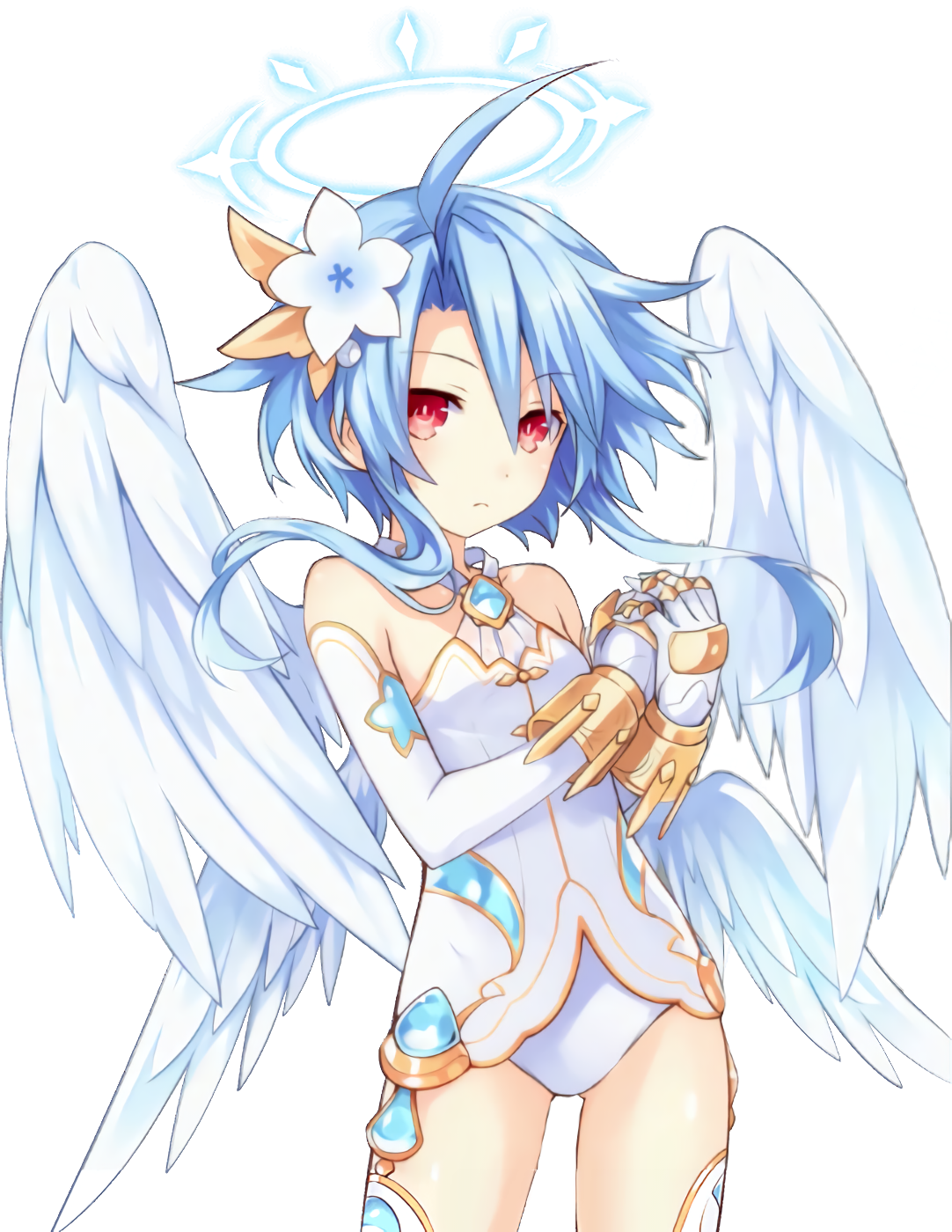 4go White Heart - Cyberdimension Neptunia White Heart (1082x1400), Png Download