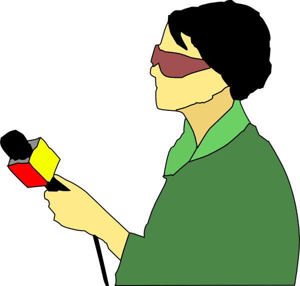 News Reporter Cartoon Png (600x573), Png Download