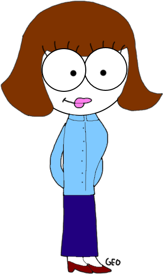 Liz Conner In Geo Tv - Cartoon (379x576), Png Download