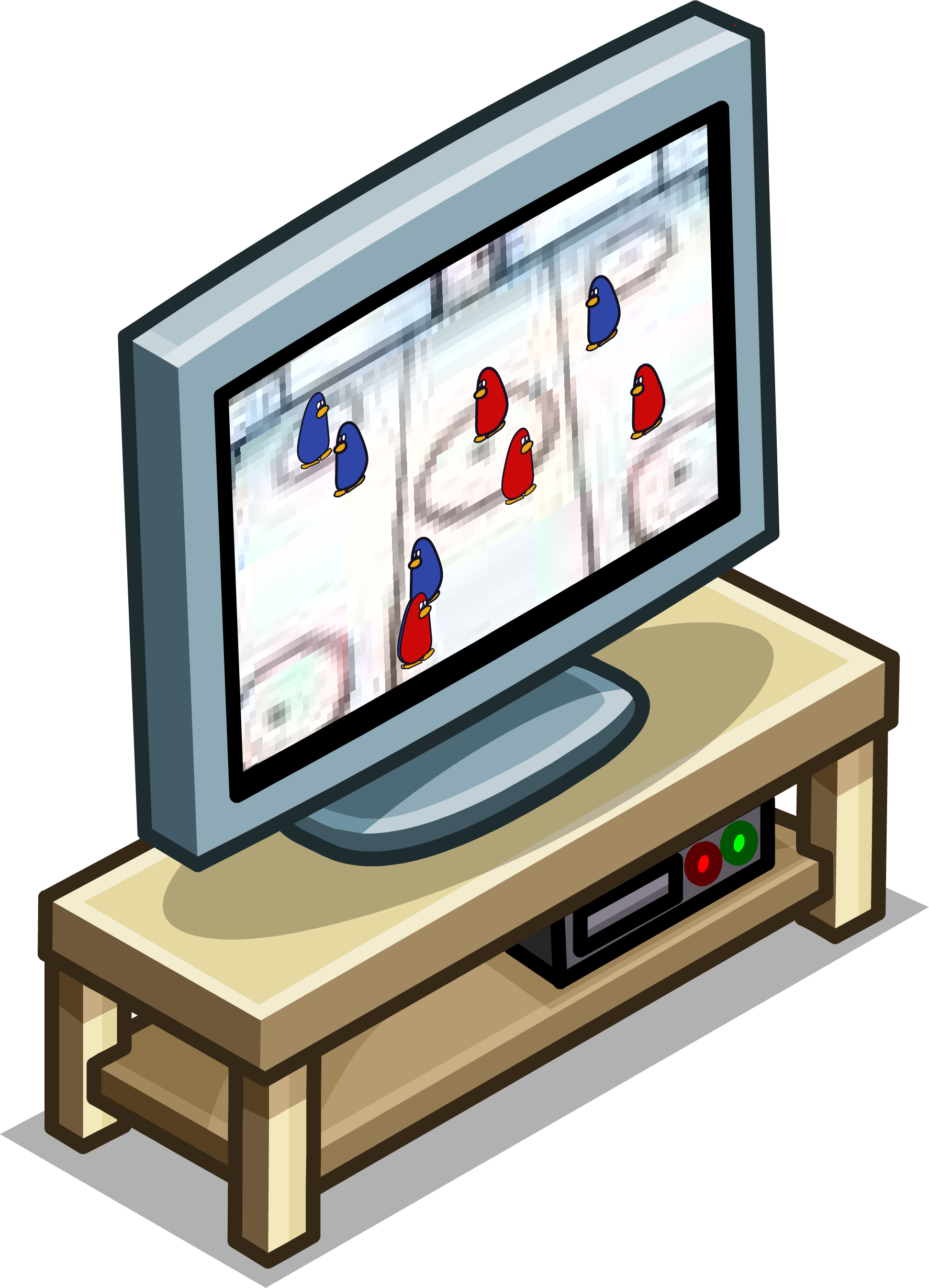 Gray Tv Stand Sprite 048 - Television (1775x2460), Png Download