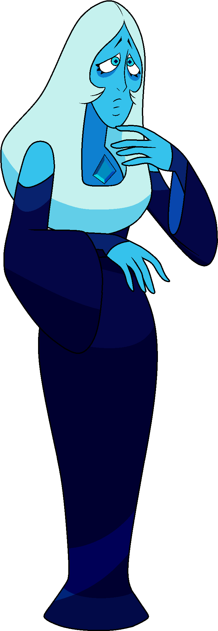 Blue Diamond S4 - Blue Diamond Steven Universe Diamonds (740x2064), Png Download