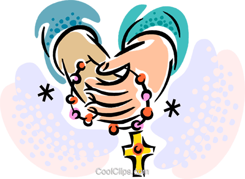 Rosary Royalty Free Vector Clip Art Illustration - Rosario Clipart (480x351), Png Download