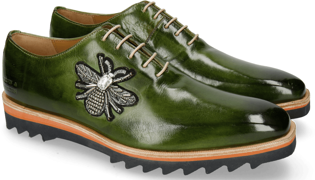 Oxford Shoes Jeff 26 Ultra Green Patch Bee Stone - Melvin & Hamilton Jeff Laceups Ultra Men's, (1024x1024), Png Download