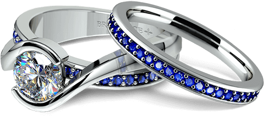 Whether Buying A Trinket For Your Wife, Daughter, Mother, - Wedding Ring Blue Png (540x300), Png Download