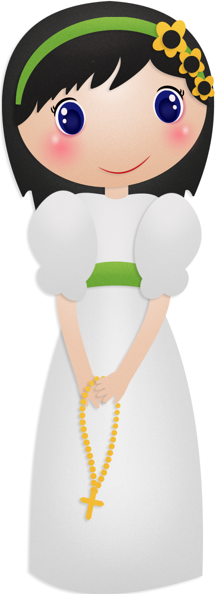 Scrapbooking - Desenho De Primeira Eucaristia (454x1189), Png Download