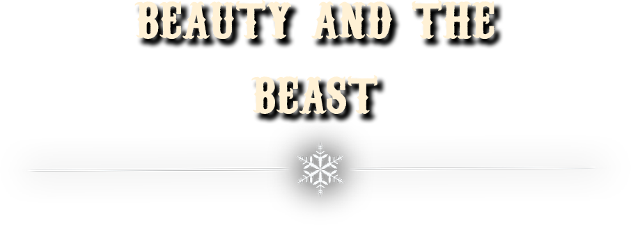 Beauty And The Beast - Winterville (906x324), Png Download