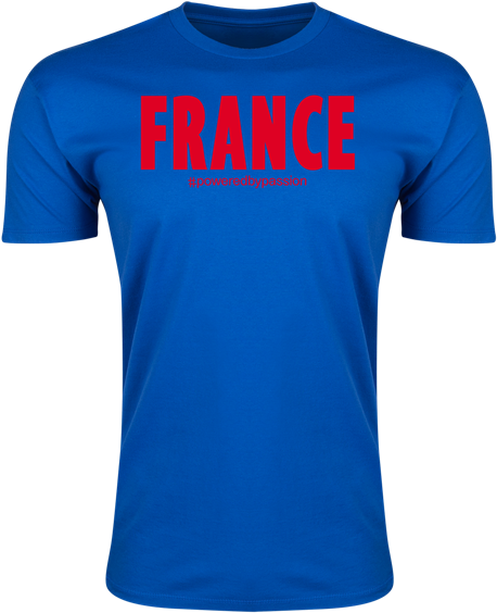 France Powered By Passion T-shirt - T Shirt Kuwait Football (600x600), Png Download
