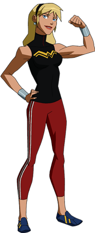 Source - - Wonder Girl Cassie Young Justice (250x480), Png Download