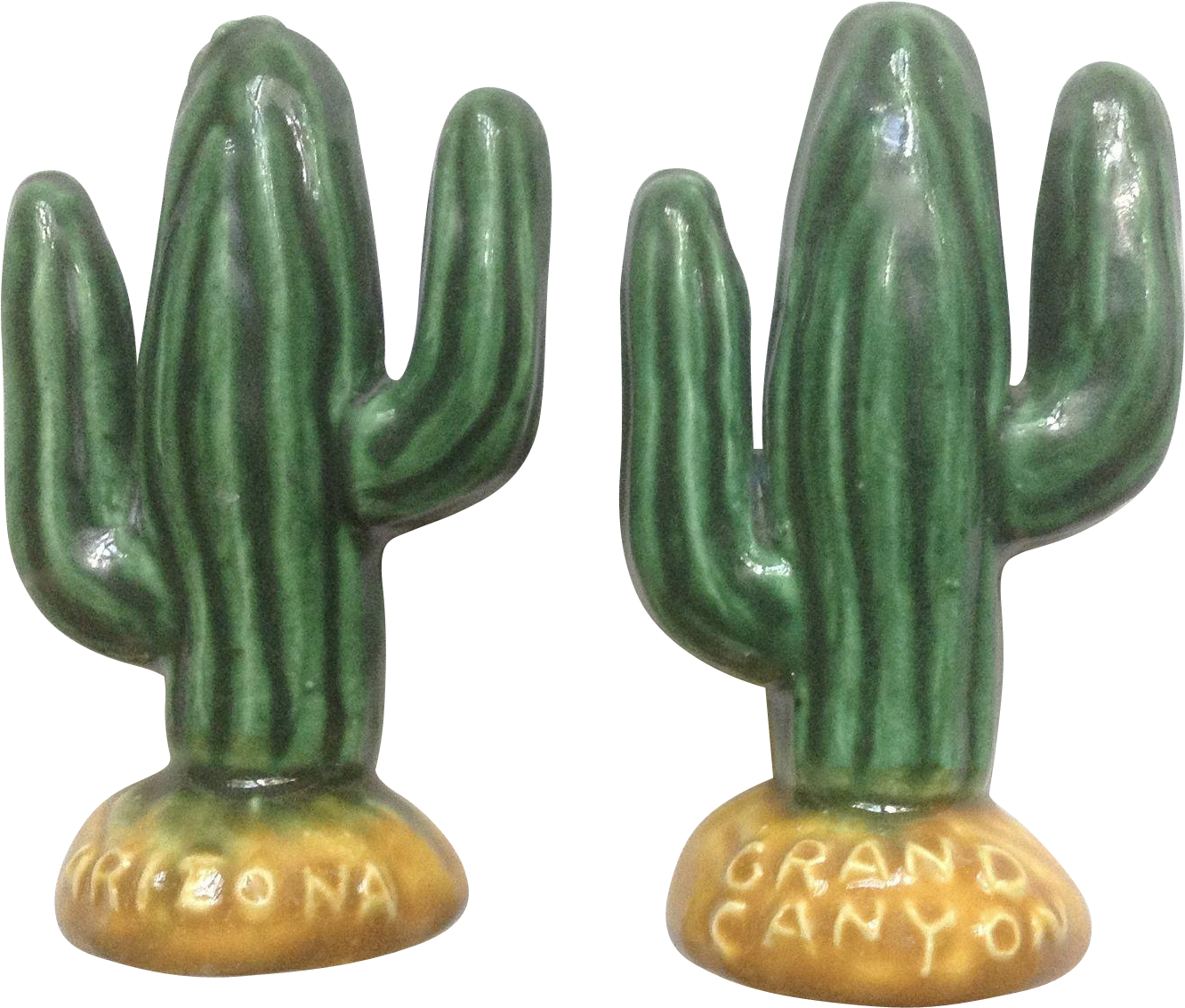 Vintage Saguaro Cactus Southwestern Ceramic Salt And - Arizona (1331x1331), Png Download