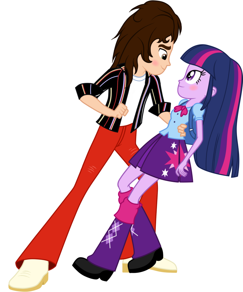 20thx5150, Blushing, Eddie Van Halen, Edit, Equestria - Flash Sentry And Twilight Sparkle Rainbow Rocks (887x1024), Png Download