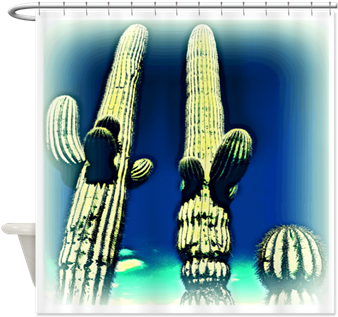Saguaro Cactus Southwestern Scenery Deep Blue Shower - Saguaro-kaktus-trockene Hitze Postkarte (350x350), Png Download